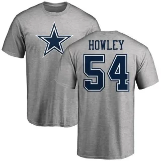 Chuck Howley Dallas Cowboys Name & Number Logo T-Shirt - Ash