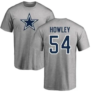 Chuck Howley Dallas Cowboys Name & Number Logo T-shirt - Gray