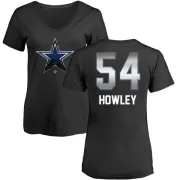 Chuck Howley Women's Dallas Cowboys Midnight Mascot T-Shirt - Black