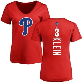 Chuck Klein Women's Philadelphia Phillies Backer Slim Fit T-Shirt - Red