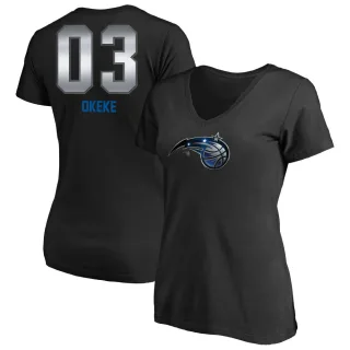 Chuma Okeke Women's Orlando Magic Black Midnight Mascot T-Shirt