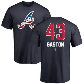 Cito Gaston Atlanta Braves Name and Number Banner Wave T-Shirt - Navy