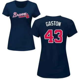 Cito Gaston Women's Atlanta Braves Name & Number T-Shirt - Navy