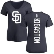 Cito Gaston Women's San Diego Padres Backer Slim Fit T-Shirt - Navy