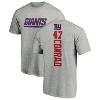 C.J. Conrad New York Giants Backer T-Shirt - Ash