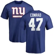 C.J. Conrad New York Giants Name & Number Logo T-Shirt - Royal