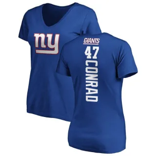 C.J. Conrad Women's New York Giants Backer Slim Fit T-Shirt - Royal