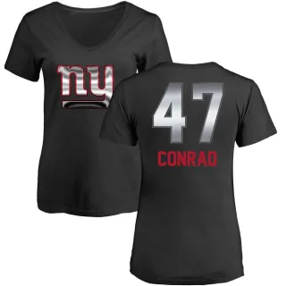 C.J. Conrad Women's New York Giants Midnight Mascot T-Shirt - Black