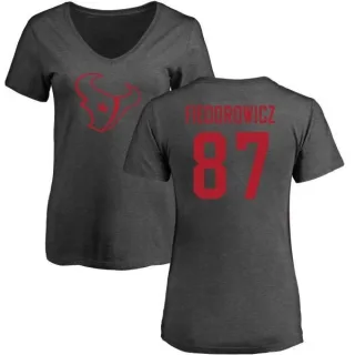 C.J. Fiedorowicz Women's Houston Texans One Color T-Shirt - Ash