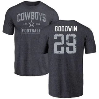 C.J. Goodwin Dallas Cowboys Name & Number Tri-Blend T-Shirt - Navy