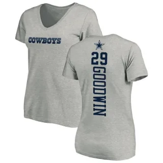 C.J. Goodwin Women's Dallas Cowboys Backer Slim Fit T-Shirt - Ash