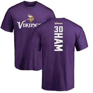 C.J. Ham Minnesota Vikings Backer T-Shirt - Purple
