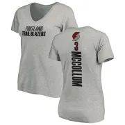 C.J. McCollum Women's Portland Trail Blazers Ash Backer T-Shirt