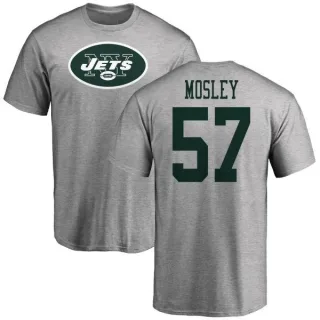 C.J. Mosley New York Jets Name & Number Logo T-Shirt - Ash