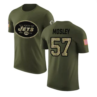 C.J. Mosley New York Jets Olive Salute to Service Legend T-Shirt