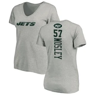 C.J. Mosley Women's New York Jets Backer V-Neck T-Shirt - Ash