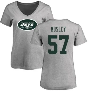 C.J. Mosley Women's New York Jets Name & Number Logo Slim Fit T-Shirt - Ash