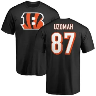 C.J. Uzomah Cincinnati Bengals Name & Number Logo T-Shirt - Black