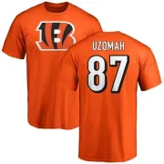 C.J. Uzomah Cincinnati Bengals Name & Number Logo T-Shirt - Orange