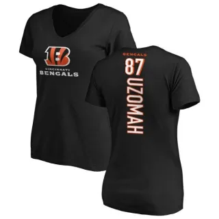 C.J. Uzomah Women's Cincinnati Bengals Backer Slim Fit T-Shirt - Black