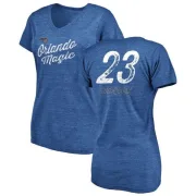 C.J. Wilcox Women's Orlando Magic Royal Sideline Tri-Blend V-Neck T-Shirt