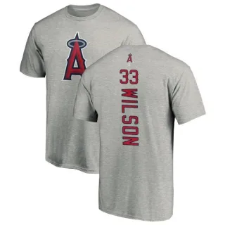 C.J. Wilson Los Angeles Angels of Anaheim Backer T-Shirt - Ash