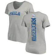 Clarence Weatherspoon Women's Philadelphia 76ers Ash Backer T-Shirt