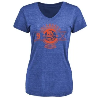 Clark Gillies Women's New York Islanders Insignia Tri-Blend T-Shirt - Royal