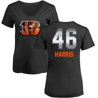 Clark Harris Women's Cincinnati Bengals Midnight Mascot T-Shirt - Black