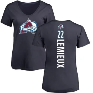 Claude Lemieux Women's Colorado Avalanche Backer T-Shirt - Navy