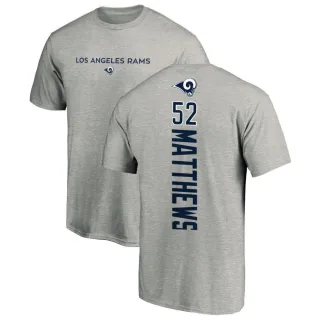 Clay Matthews Los Angeles Rams Backer T-Shirt - Ash