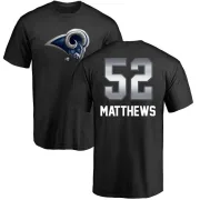 Clay Matthews Los Angeles Rams Midnight Mascot T-Shirt - Black