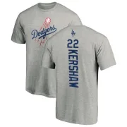 Clayton Kershaw Los Angeles Dodgers Backer T-Shirt - Ash