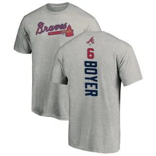 Clete Boyer Atlanta Braves Backer T-Shirt - Ash