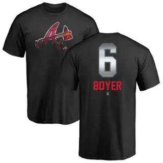 Clete Boyer Atlanta Braves Midnight Mascot T-Shirt - Black