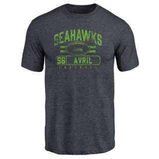 Cliff Avril Seattle Seahawks Flanker Tri-Blend T-Shirt - Navy