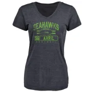 Cliff Avril Women's Seattle Seahawks Flanker Tri-Blend T-Shirt - Navy