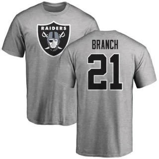 Cliff Branch Oakland Raiders Name & Number Logo T-Shirt - Ash