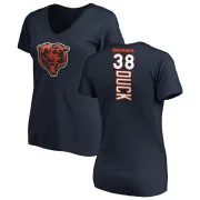 Clifton Duck Women's Chicago Bears Backer Slim Fit T-Shirt - Navy