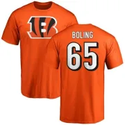 Clint Boling Cincinnati Bengals Name & Number Logo T-Shirt - Orange