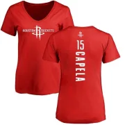 Clint Capela Women's Houston Rockets Red Backer T-Shirt