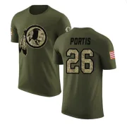 Clinton Portis Washington Redskins Olive Salute to Service Legend T-Shirt