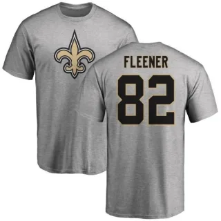 Coby Fleener New Orleans Saints Name & Number Logo T-Shirt - Ash