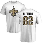 Coby Fleener New Orleans Saints Name & Number Logo T-Shirt - White