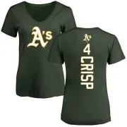 Coco Crisp Women's Oakland Athletics Backer Slim Fit T-Shirt - Green