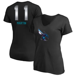 Cody Martin Women's Charlotte Hornets Black Midnight Mascot T-Shirt