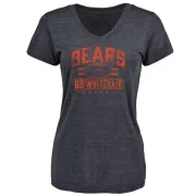 Cody Whitehair Women's Chicago Bears Flanker Tri-Blend T-Shirt - Navy