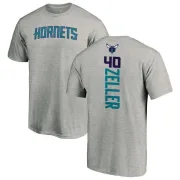 Cody Zeller Charlotte Hornets Ash Backer T-Shirt