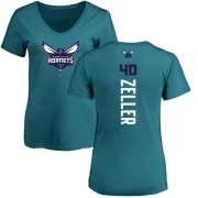 Cody Zeller Women's Charlotte Hornets Teal Backer T-Shirt