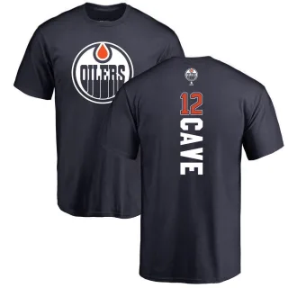 Colby Cave Edmonton Oilers Backer T-Shirt - Navy